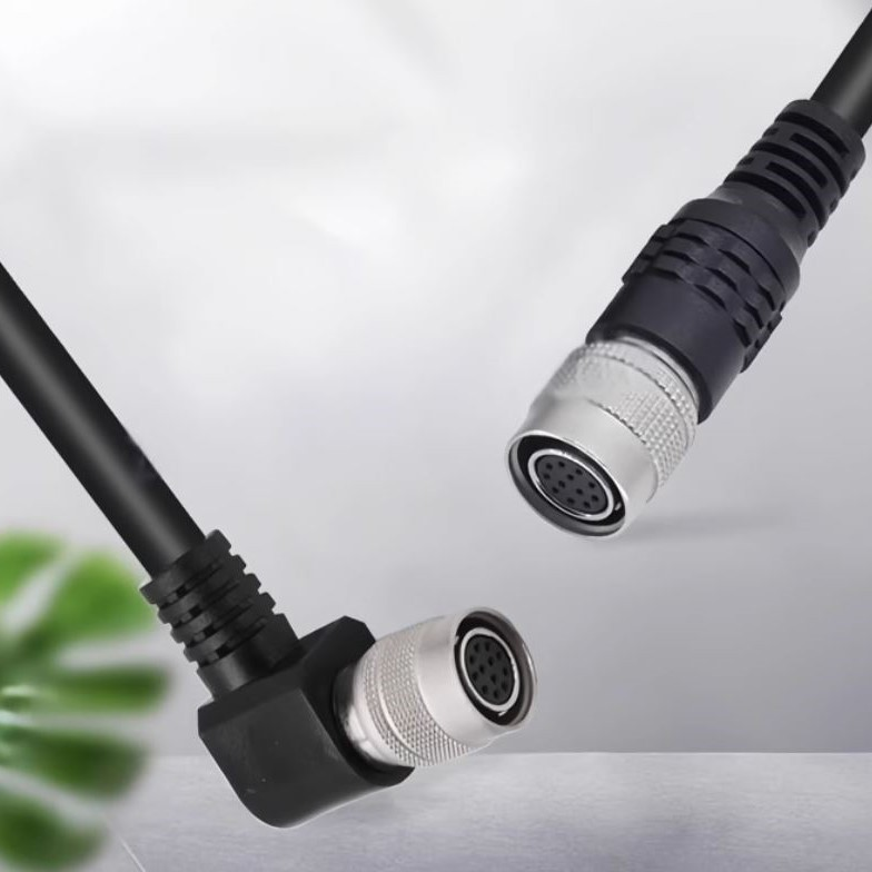 M12 12pin Cable Right Angle Hiros